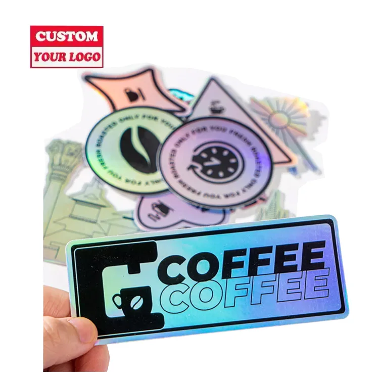 Easy Peel Uv Resist Printing Waterproof Durable White Vinyl Pvc Self Adhesive Die Cut Custom Stickers