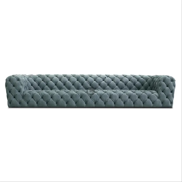 Italy style velvet fabric lounge sofa for living room and hotel