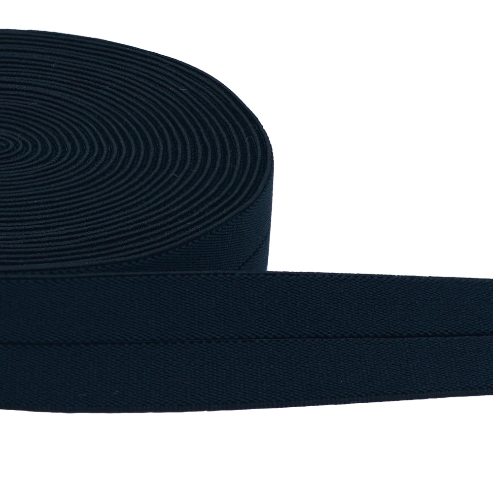 High quality 16mm soft nylon elastic bias tape custom design fold over elastic band for wig
