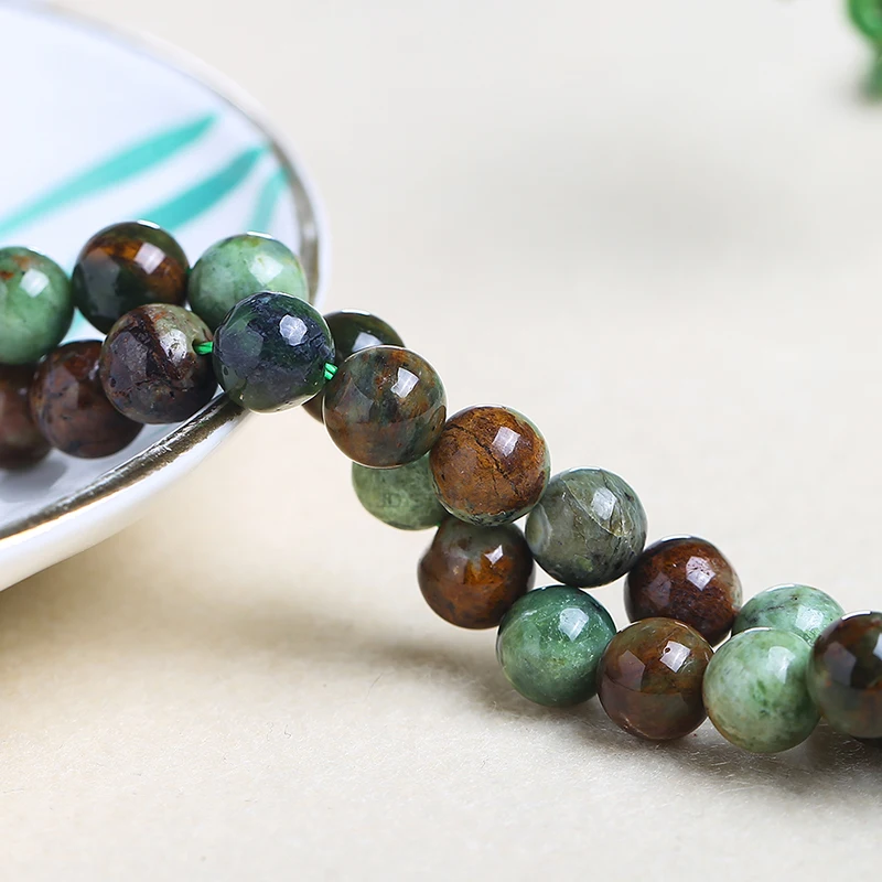 Wholesale Bulk Beads Natural Green Opal Beads 6/8 /10/12MM Semi-Precious Stone Beads For Jewelry Making Diy Charm