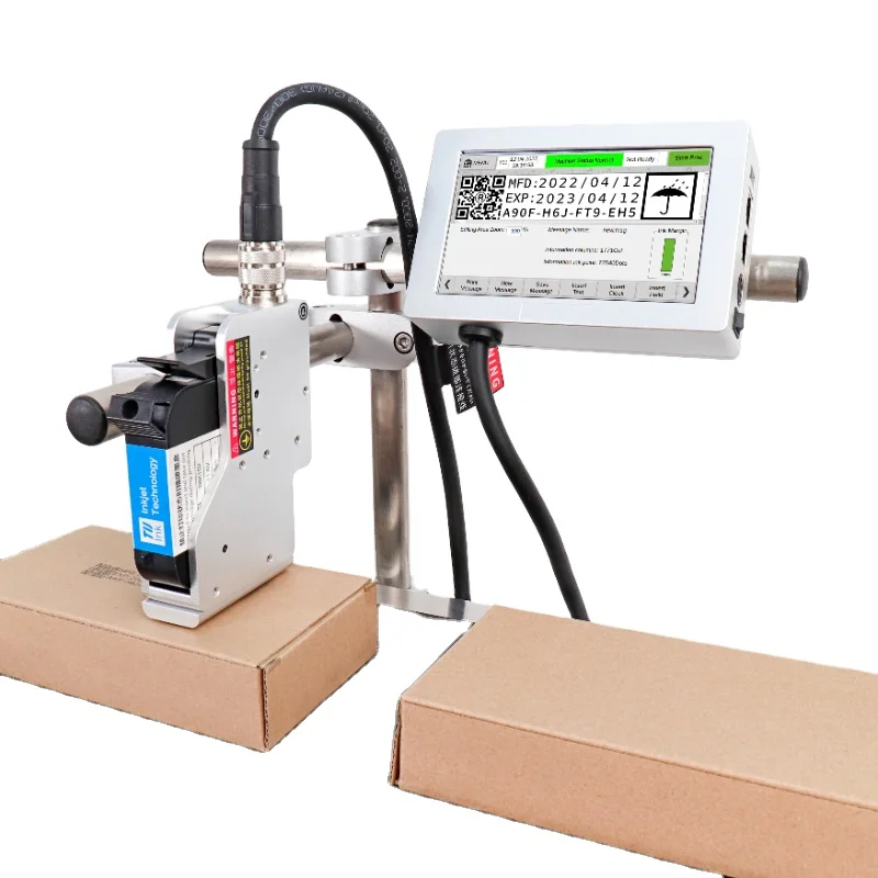 Docod Hotsale T180E TIJ Thermal Online Inkjet Printer For Text Date Batch Code on Factory Price