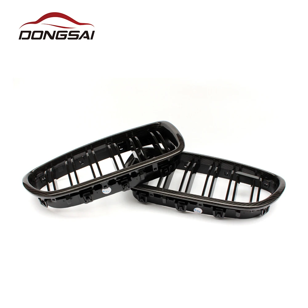  Двойная решетка из углеродного волокна + ABS гриль для BMW 5 серии F10/F11/F18 2010-2017 Автомобильная