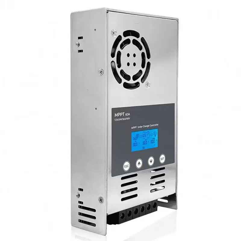 MPPT 60A 40A Battery Charger 24V 36V 48V Max 180V PV Input LCD Display Lead Acid Lithium Lifepo4 Off-Grid Solar Charger