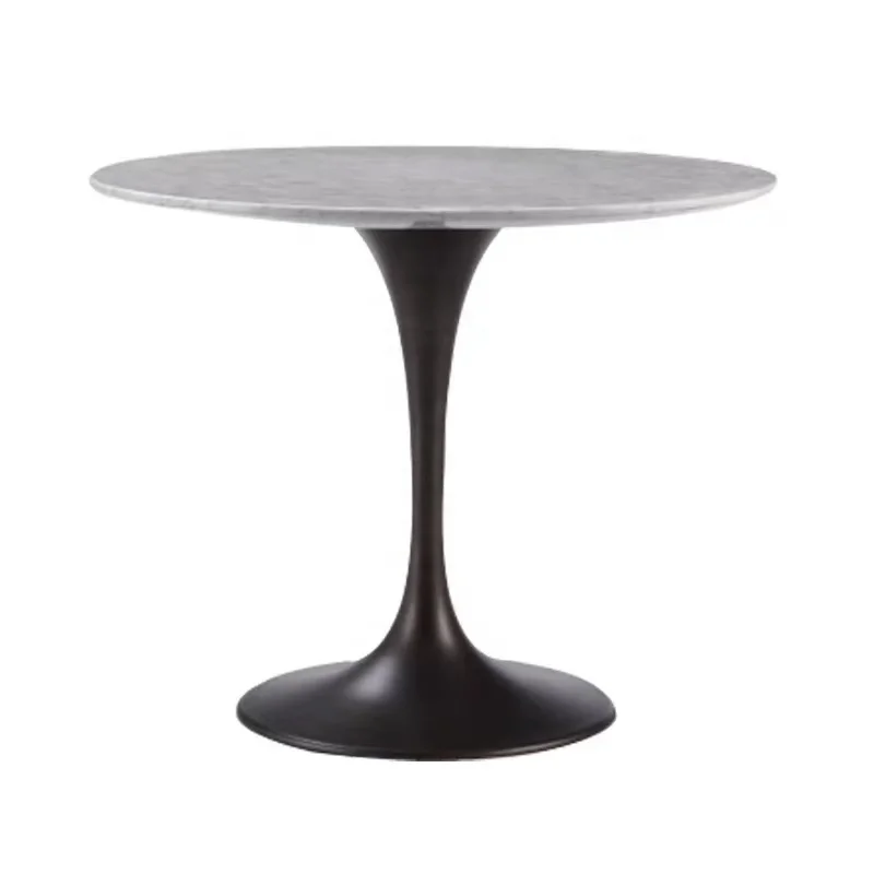 (SP-RT060) Good Price Modern metal Restaurant  furniture Dining Tables Round Marble coffee Tables