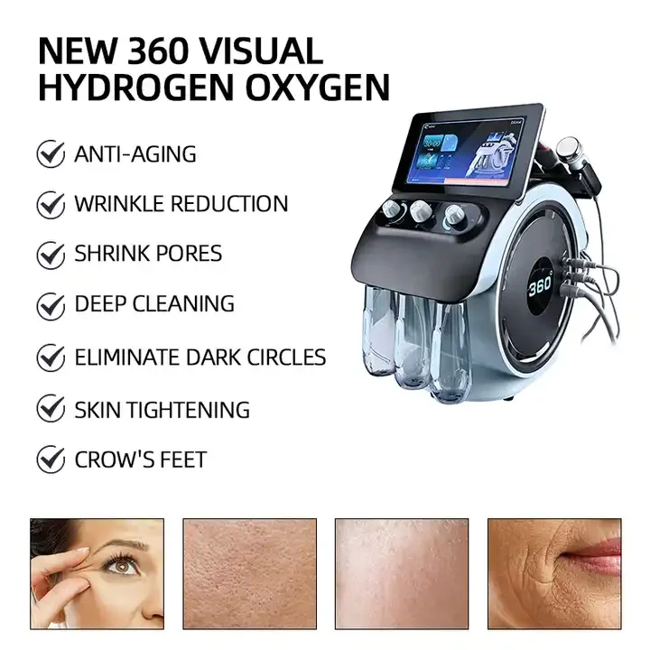 2024 Beauty Facial Machine 6 in 1 visualization hydro facials beauty machine hydro hydrodermabrasion facial machine