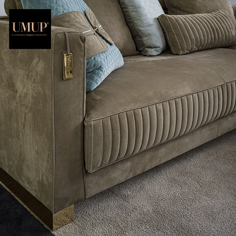 Modern design L shape sectional leather sofa set living room furniture leather sofa for sale