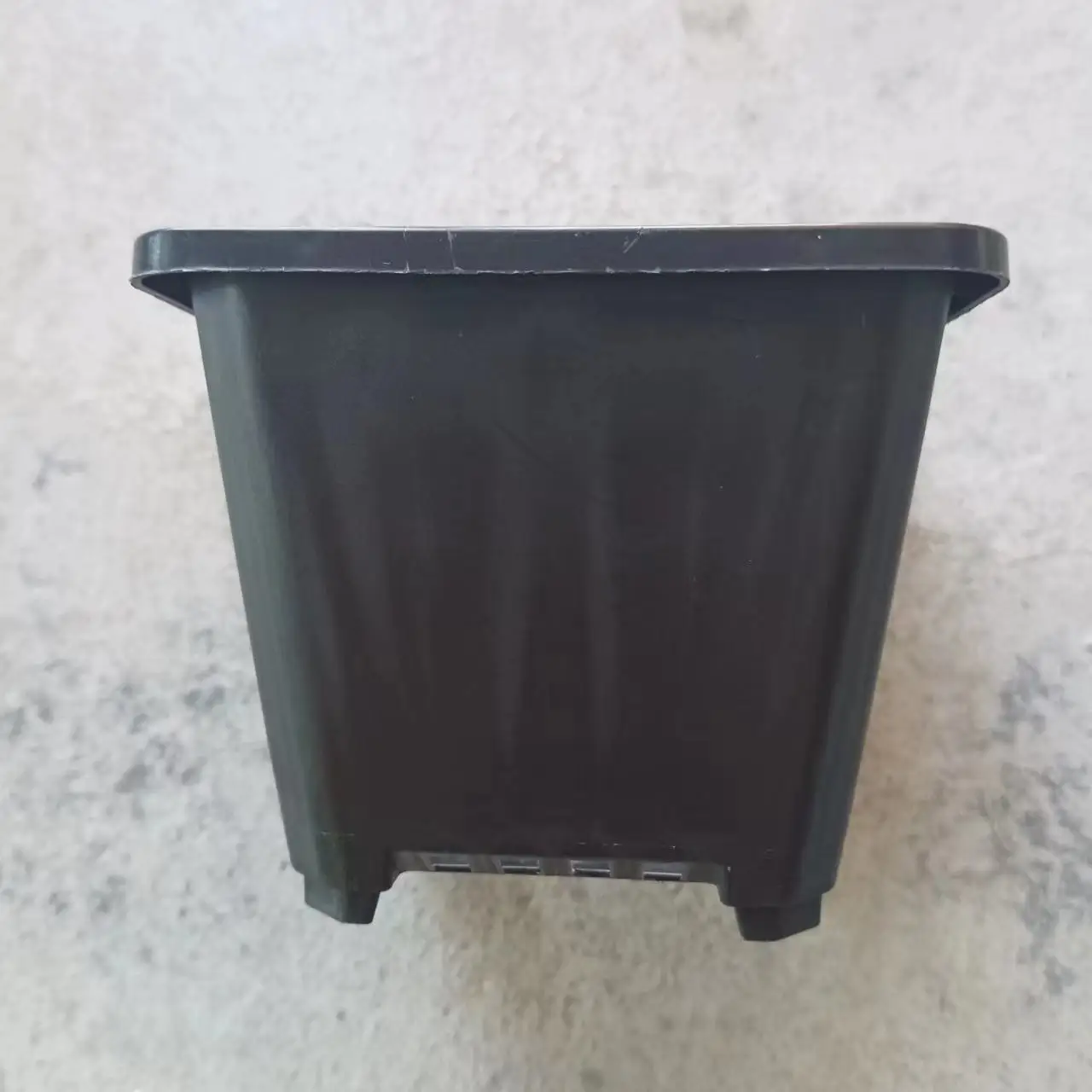 Black 3.5 inch Square Nursery Seedling Flower Pot Plastic Seed Start Germination Pot for Plant Propagation and Seeding