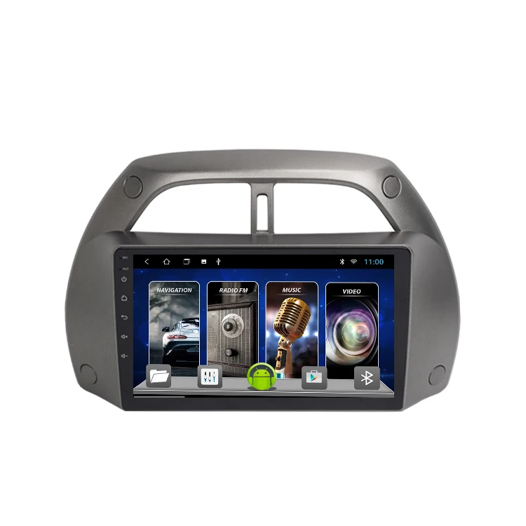 Автомобильный мультимедийный плеер 9 дюймов Android 2 Din радио GPS-навигация универсальная стереосистема с камерой для 2001-2005 Toyota RAV4