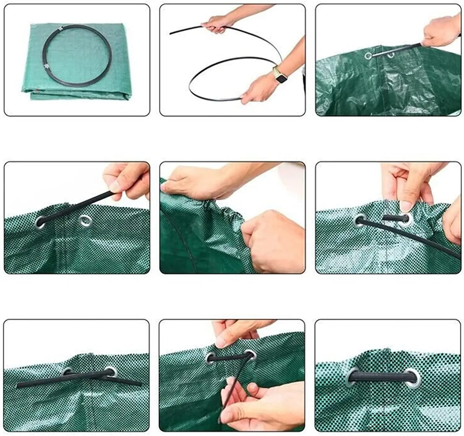 Heavy Duty All Purpose Garden Leaf Tote Bag Leaf Collector And Lawn Collapsible Garden Bag