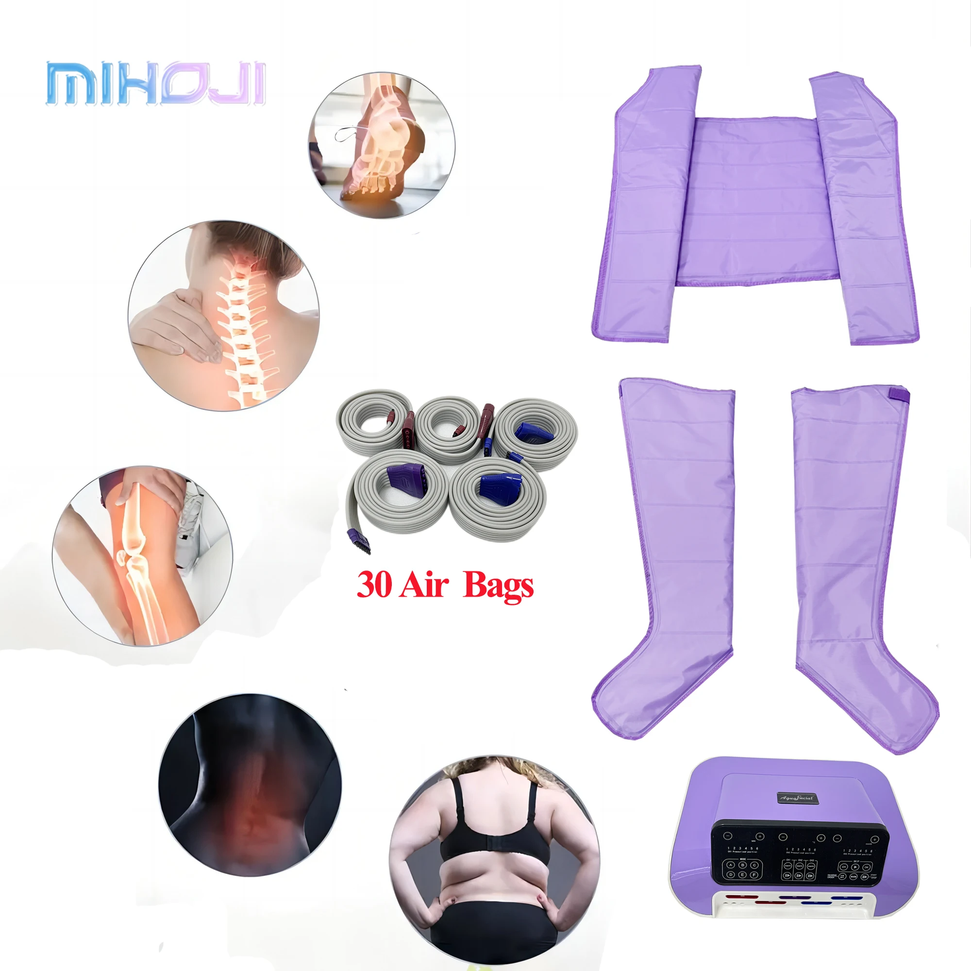 30 airbags pressotherapy lymphatic drainage machine body slimming pressotherapy device