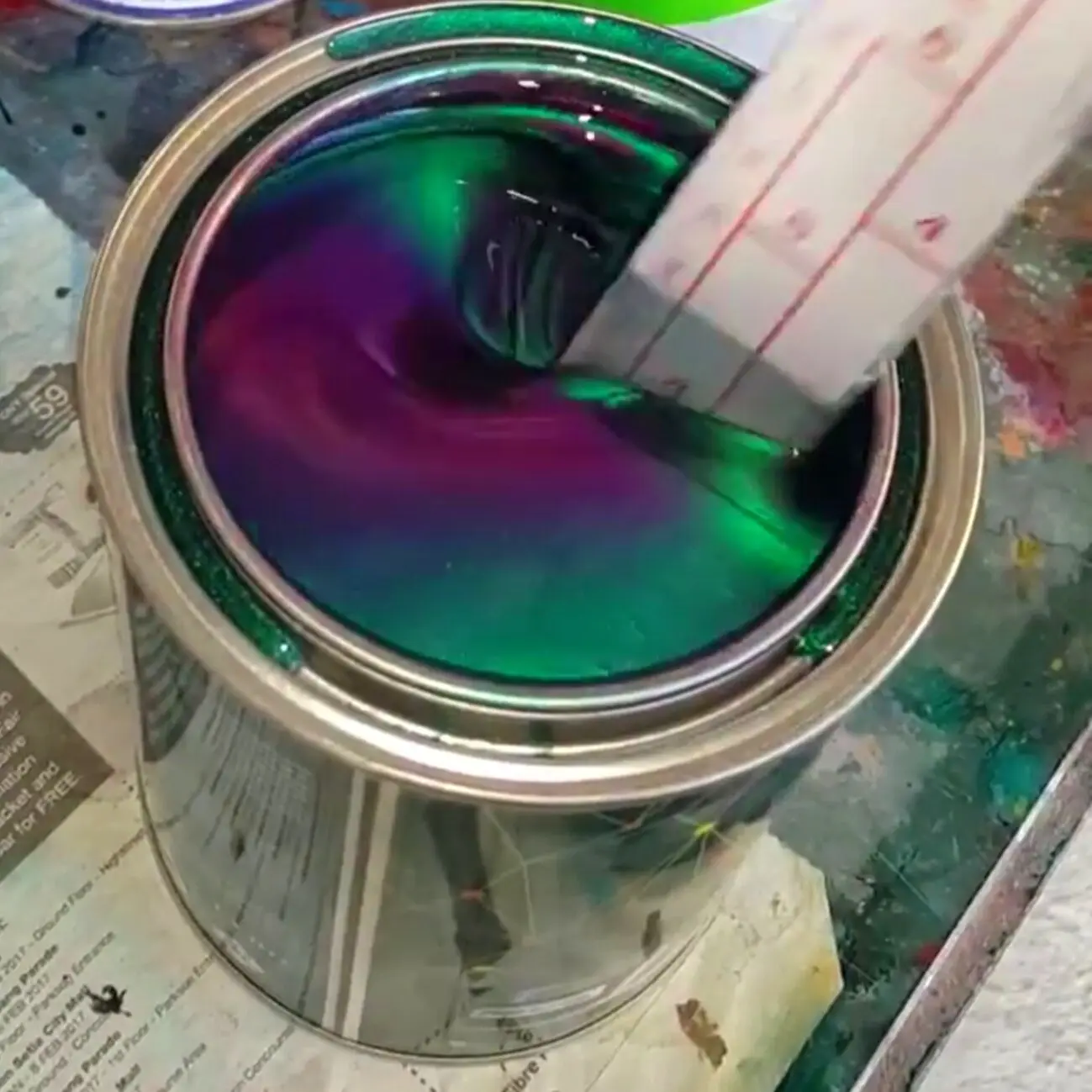 Wholesale  Solvent Based Screen Printing Optical Variable Ink Color shift from green to red