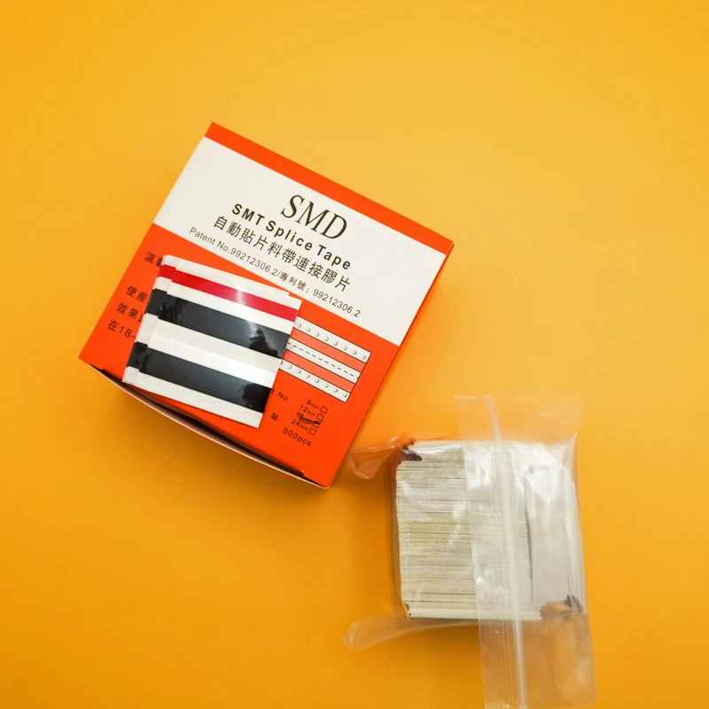 High Quality SMT Two Black One Red Splice Tape With Guide Line SMD Paper Splicing Tape 16mm