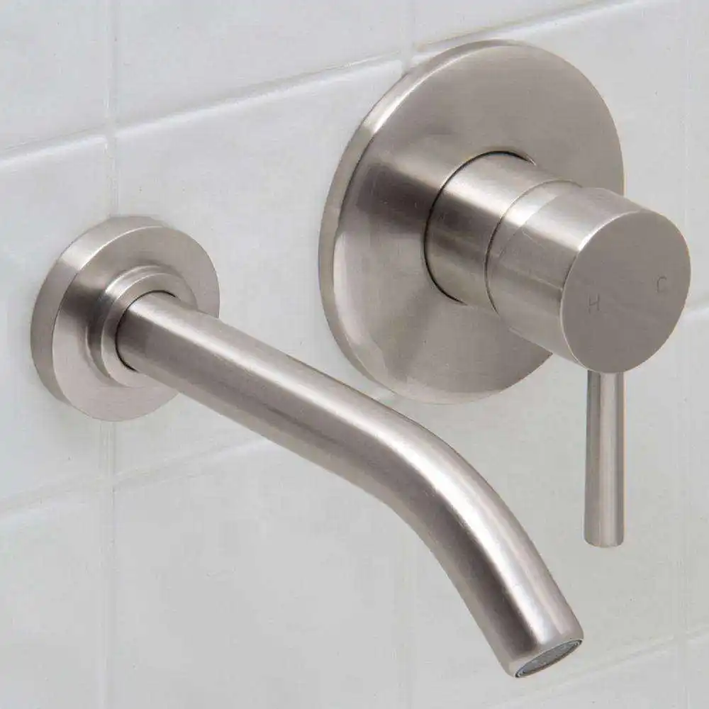 High End 2 Hole Brass Bathroom Bath Wash Basin Hot Cold Water Mixer Tap