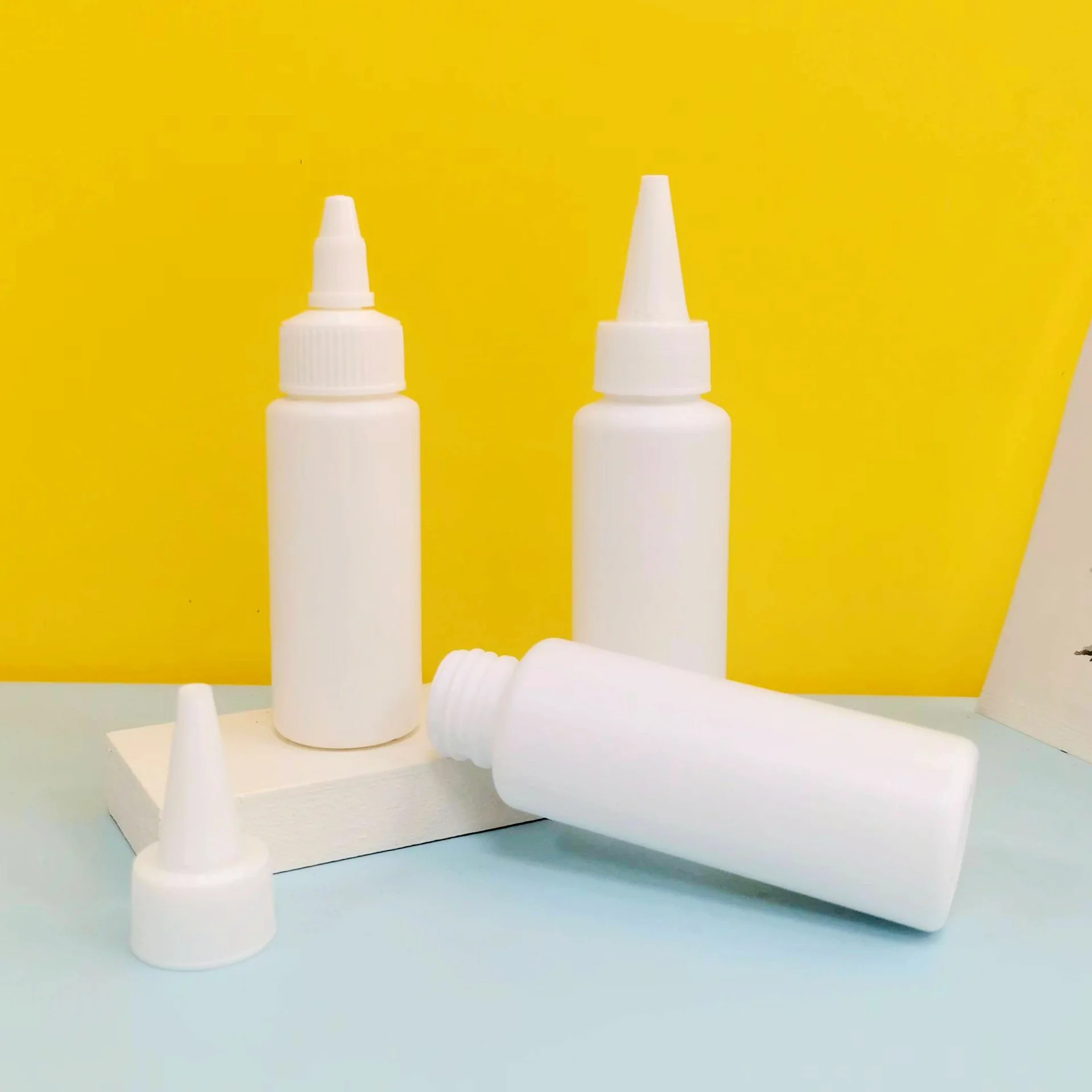 60/80 ml HDPE Pet Ear Drops Bottle Pointed Nose Squeeze Plastic Bottle