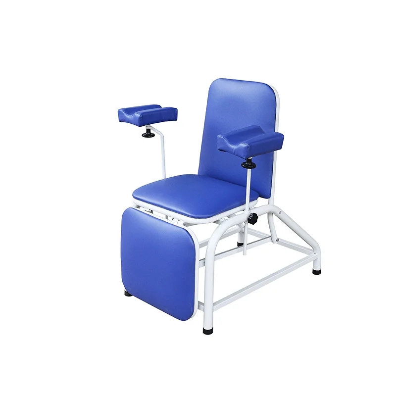 Manual adjustable multifunction patient blood collection donor  chair dialysis reclining phlebotomy chairs