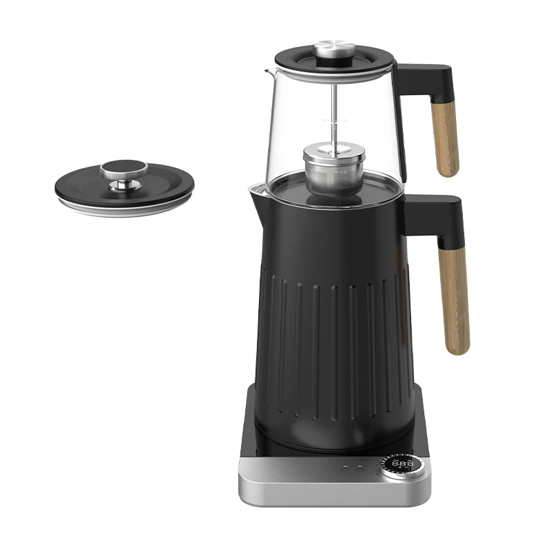 Hotsy Small Portable Stainless Steel Kettles And Teapot Double Samovar Turkish Tea Pot Electric Water Kettle With Temp Control