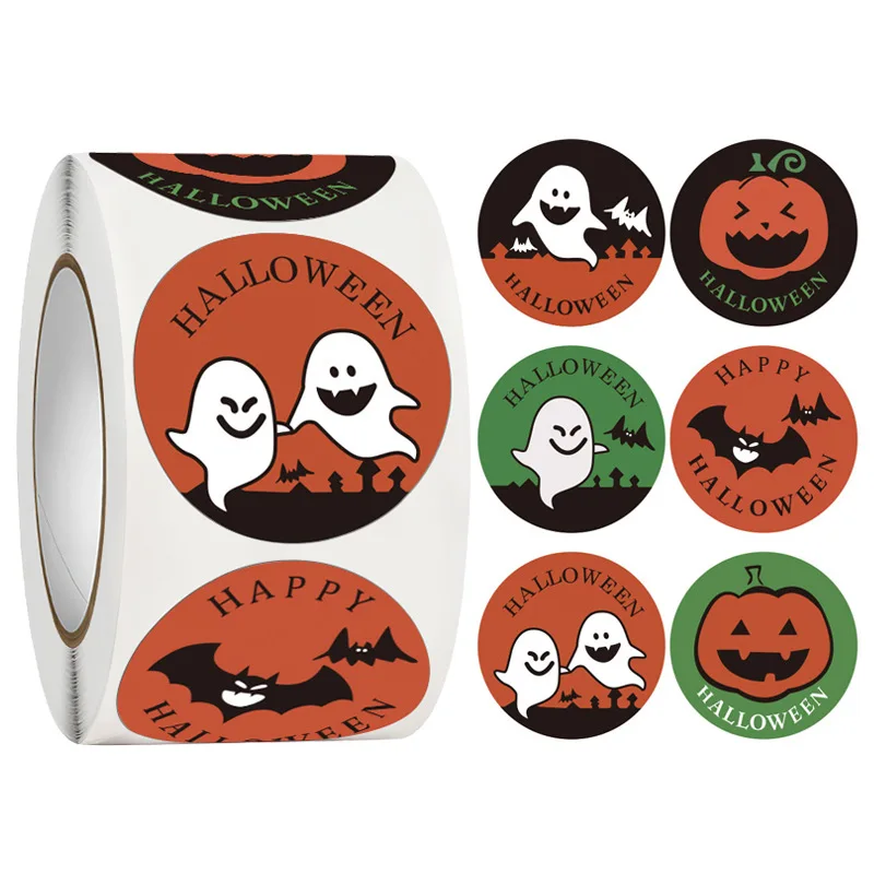 Custom Halloween Vinyl Stickers Roll for Water Bottles Laptop Bumper Skateboard Cartoon Anime Sticker