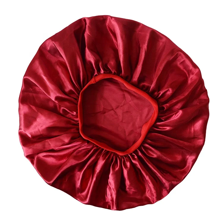 Blank Satin Frontal Hair Wrap Headband Bonnets Sleep Silk Bonnet Elastic Satin Breathable Headwear Bonnet Hat