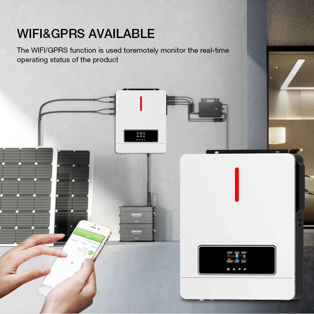 Hybrid Off Grid 3Kw 6Kw 8Kw 48V Solar Panel 3Kva/3000W Mppt Solar Inverter Hybrid Solar Inverter With Mppt Charge Controller