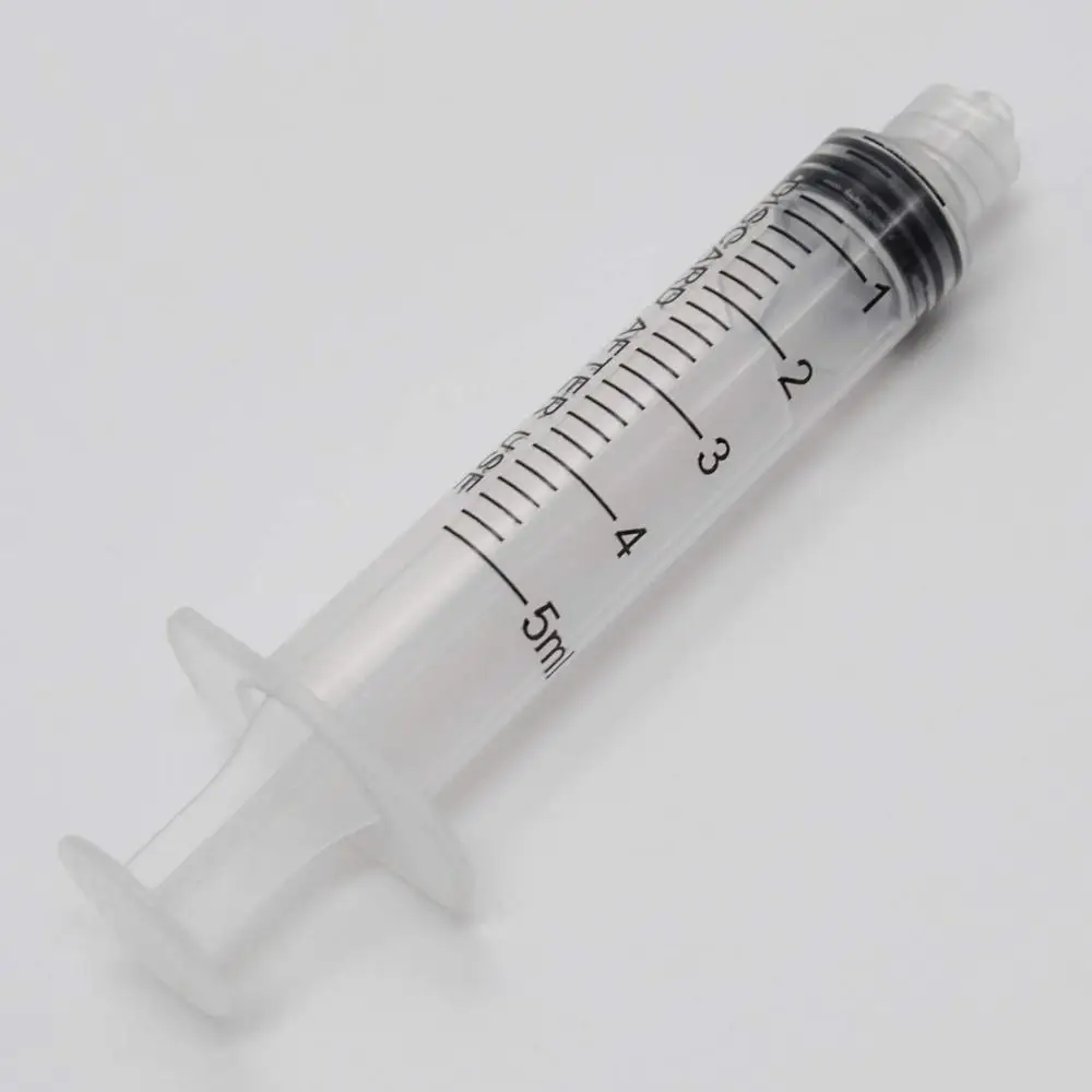 
Gelsonlab HSG-257 5ml Luer Lock Plastic Syringe for Industrial Dispensing and Scientific Laboratory Multi Purpose No Needle 