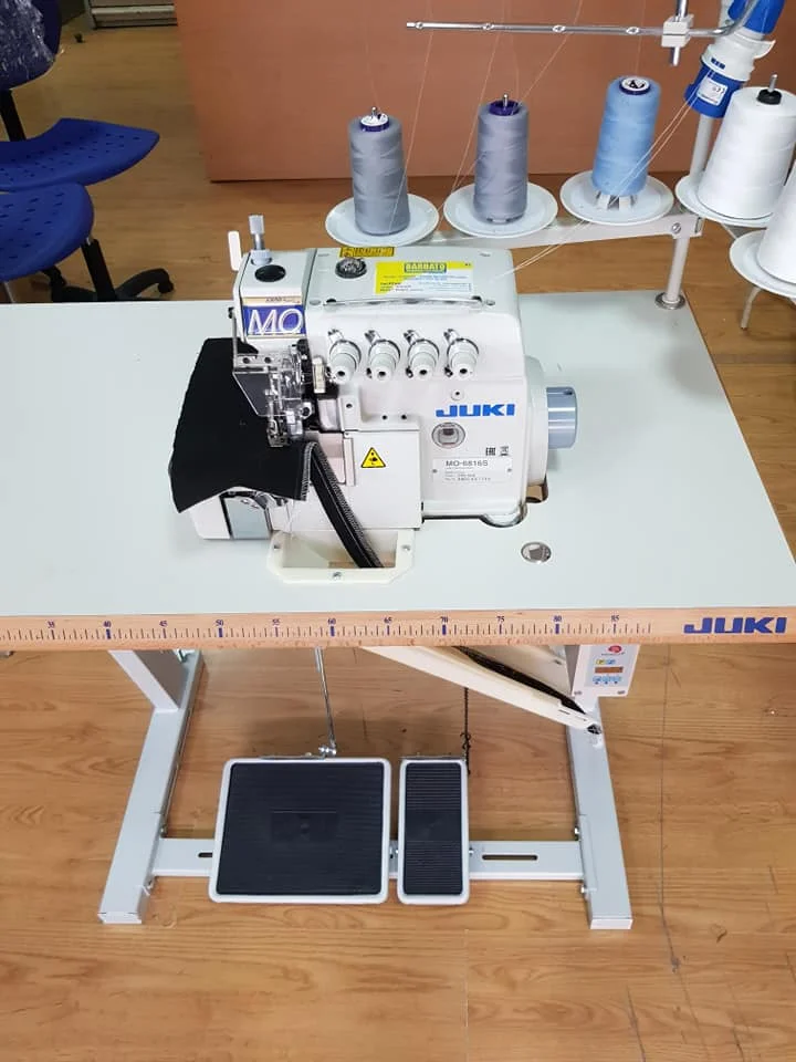 Горячая распродажа японская Двойная игла Jukis 6816S безопасная промышленная швейная машина оверлок