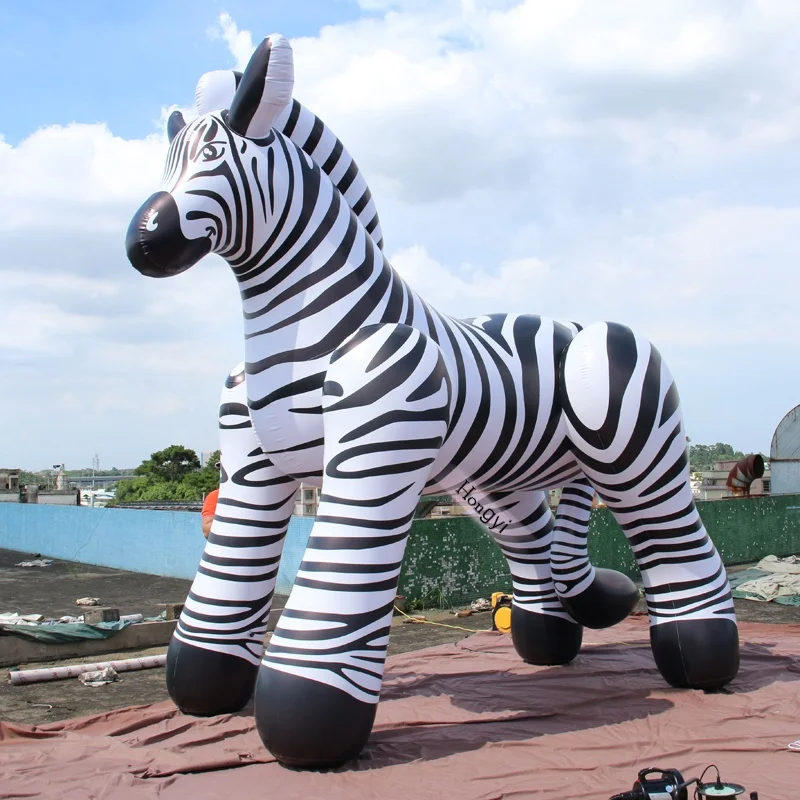 Selling Outdoor Advertising Giant PVC Sealed Inflatable Zebras