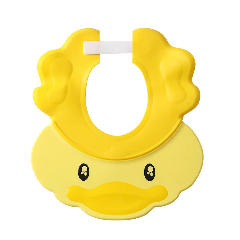 Baby shower hat adjustable silicone shampoo bath hat protect eye ear for kids children