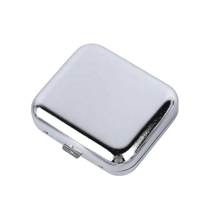 Portable Outdoors Square Cigarette Ashtray Smoking Accessories Car Ashtray Pocket Tin Metal Ashtray for Office and Home