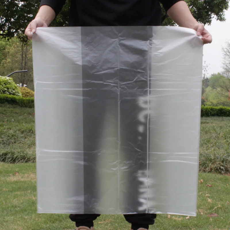 Large Custom Size Clear Flat PE Polyethylene Bags Transparent Poly Plastic Packaging for Candy Features Gusset and Pocket