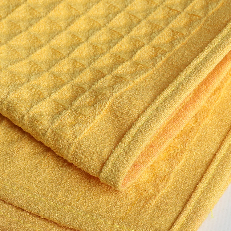 
2019 New Waffle Big Square Polyester Fabric Microfiber Towel 