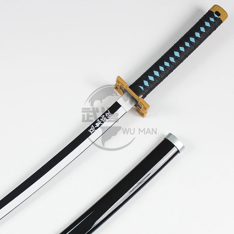 Wholesale japanese demon slayer katana swords Tokiyo Muichiro bamboo wood toy swords for adult cosplay