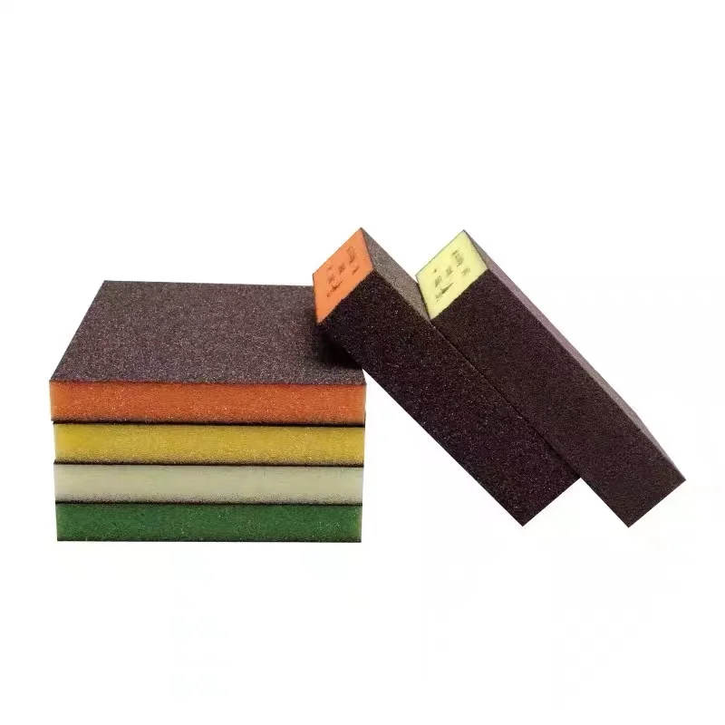Wet Dry Flexible Angled Hand Sander Polishing SIA Sanding Sponge Block  Aluminum Oxide Double-sided Sponge