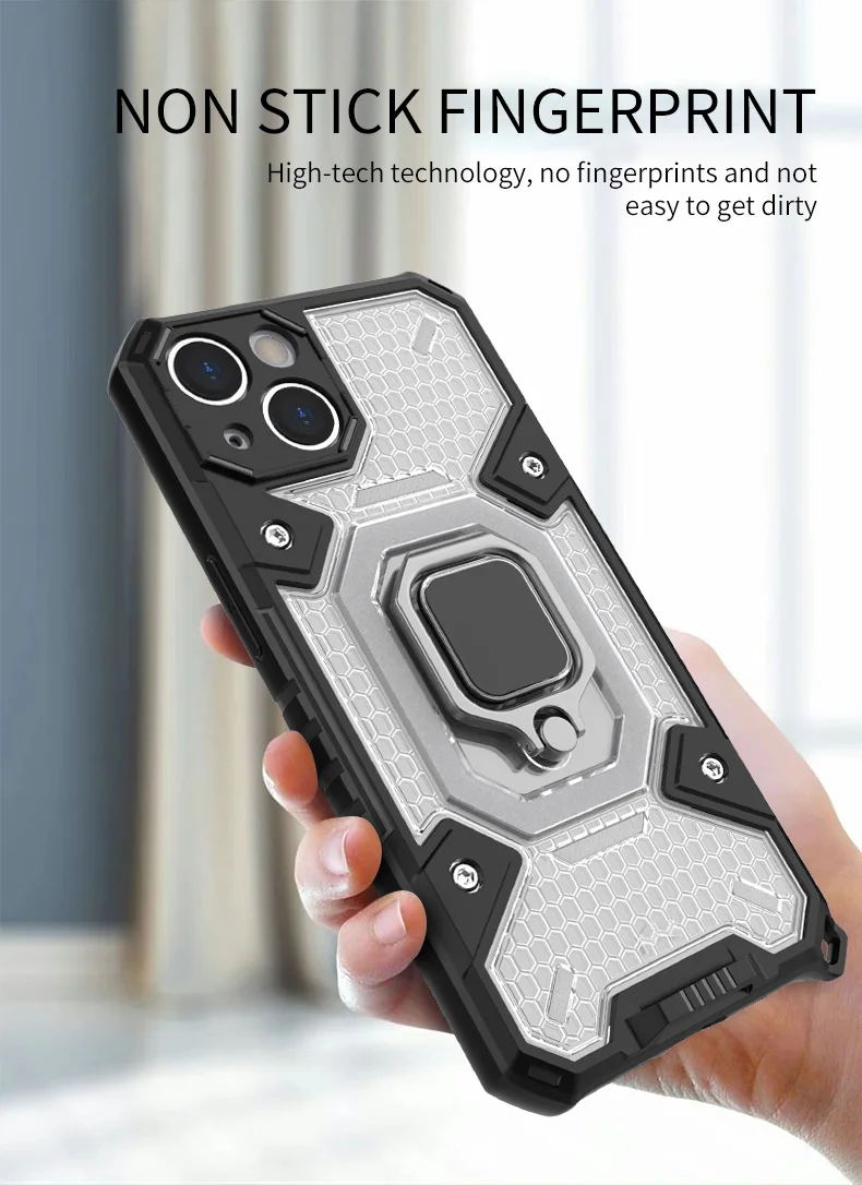 Smart Hard Finger Ring Mobile Phone Case Back Cover With Lanyard For Samsung A04S A53 5G 2021 A13 4G A22 5G  S22 ULTRA S23 Case