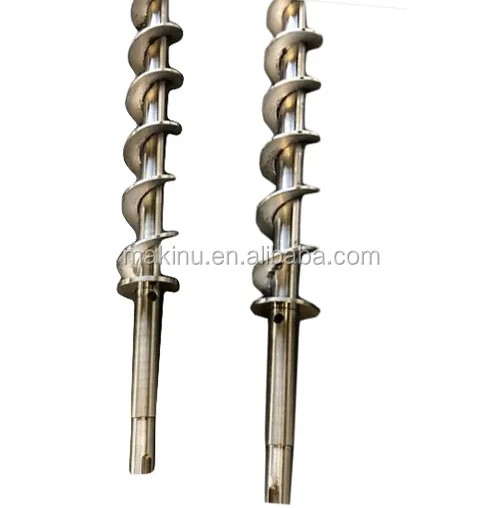Precision cnc machined custom electropolishing 316 stainless steel screw feeder for screw conveyor