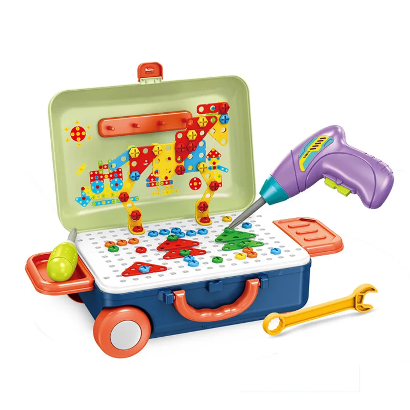 Ролевая игра 2 в 1 инженер комплект инструментов для ремонта рюкзака набор игрушка оптовая продажа пластиковая детская модель «сделай сам»