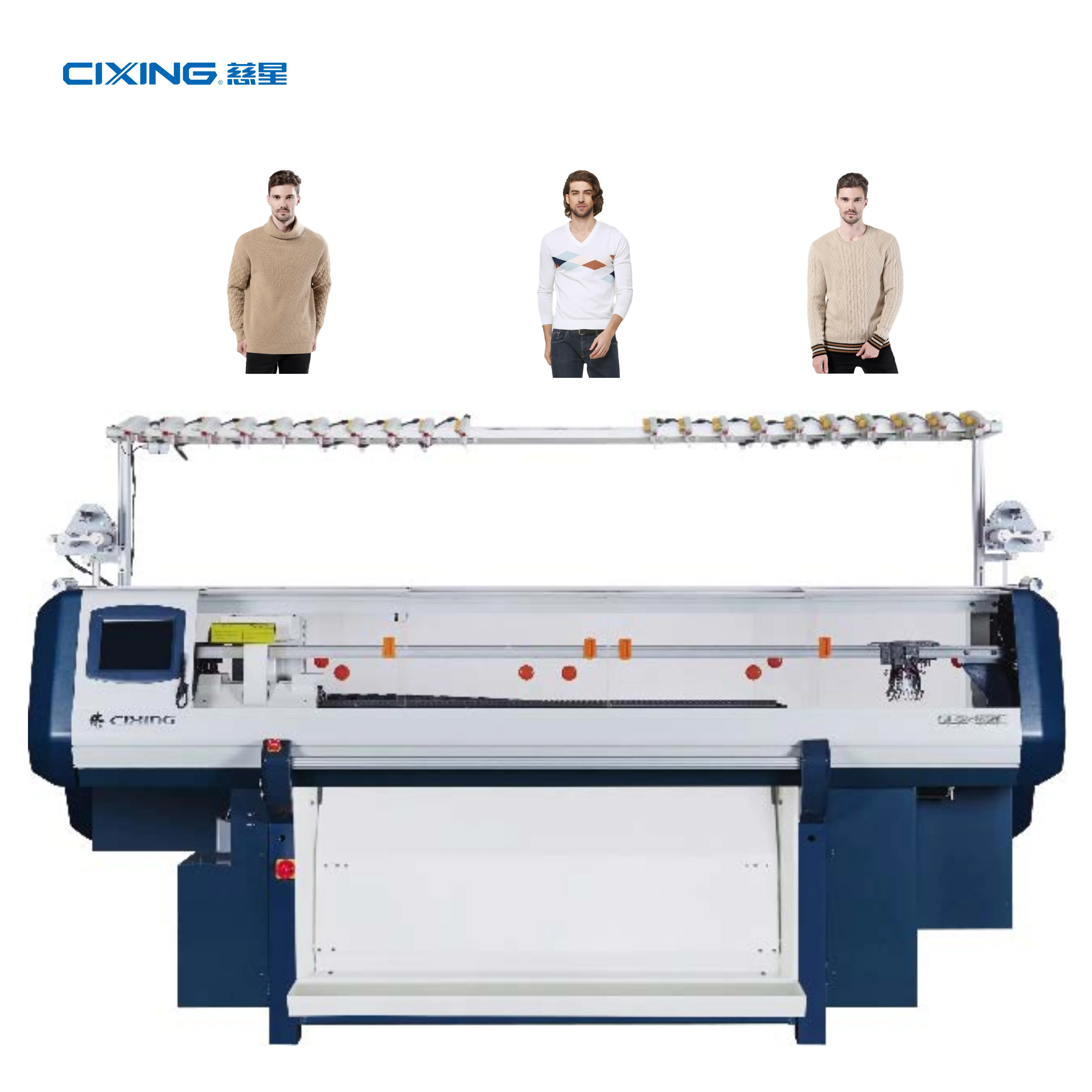 
Steiger flat knitting machine collar knitting machi CIXING 45 inch 3 systems 15G 