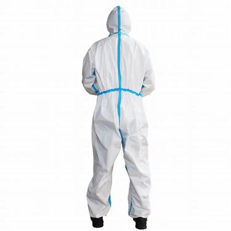 Jianqi White Disposable Medical Protective Clothing, Disposable Protective Gown for Hospital