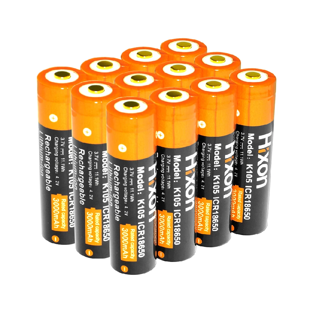 4 PCS  high capacity 3000mah 3.7v K105C rechargeable lithium battery for long life