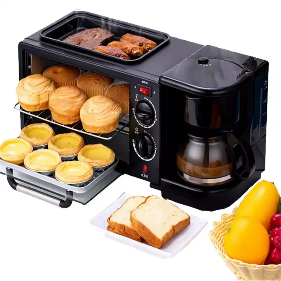 3 in 1 household automatic breakfast toast sandwich portable breakfast maker for kitchen use