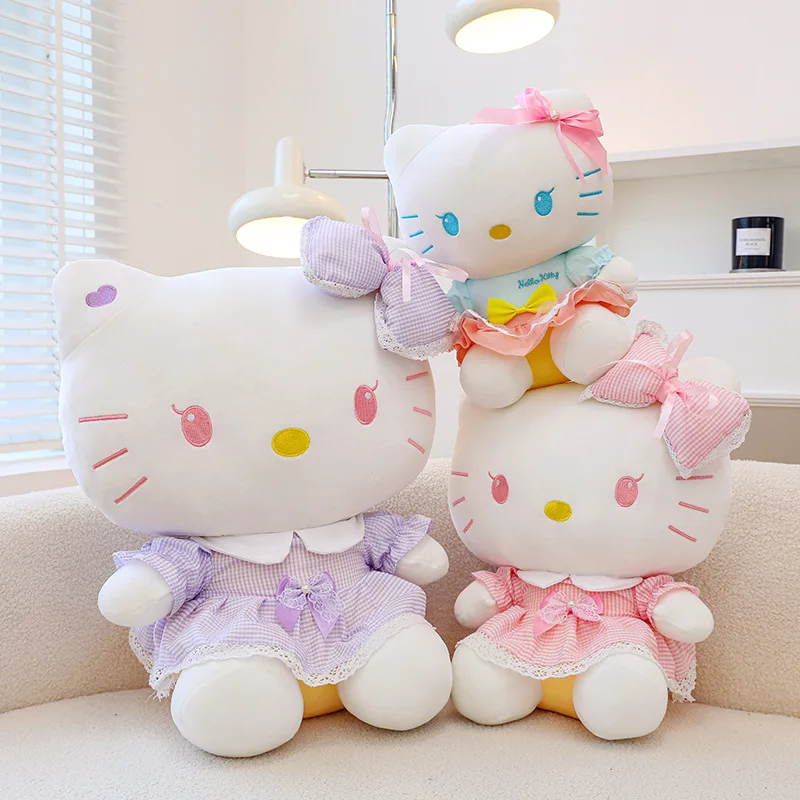 Kt Cat Stuffed & Plush Toy Animal Kitty Dolls Cute Kitty Stuffed Toys Children And Girls Cat Throw Pillows Gift Claw Machine
