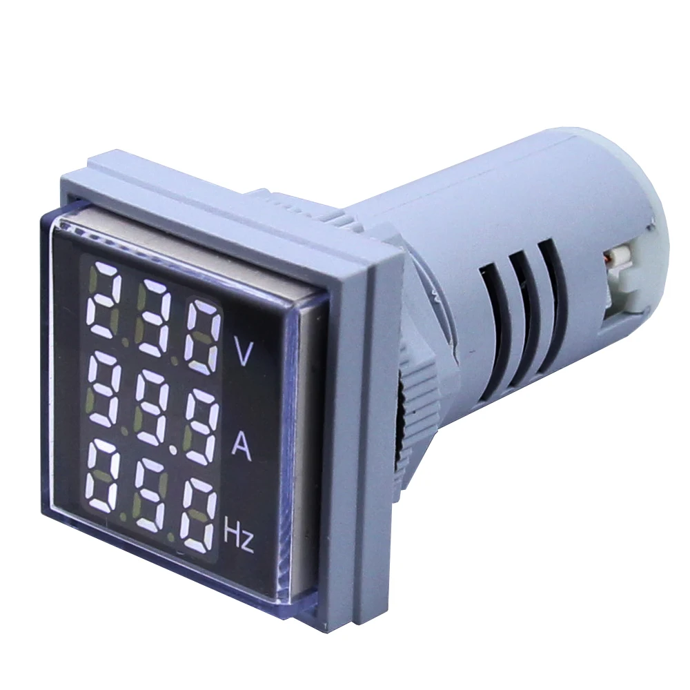 22mm Round Crystal Membrane Panel Ad101-22hz Signal Light Digital Display Indicator Lamp Hertz Meter Indicator Frequency Meter