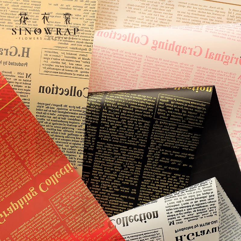 2024 Hot sale newspaper wrapping paper wholesale cheap design paper