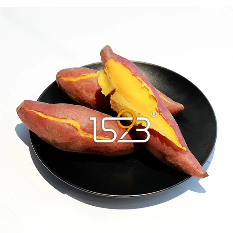 Green non-polluted organic coarse grain finely made nutritious fresh honey sweet red potato