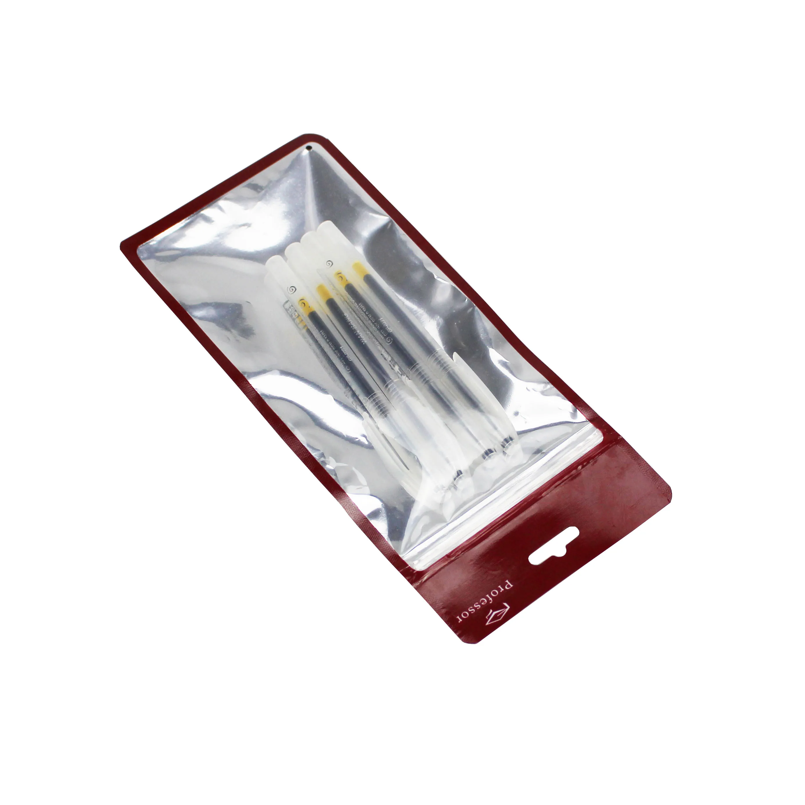 Small Bags Wholesales plastic bags transparent 3 Sides Seal Zipper Pouch Resealable data cable packaging