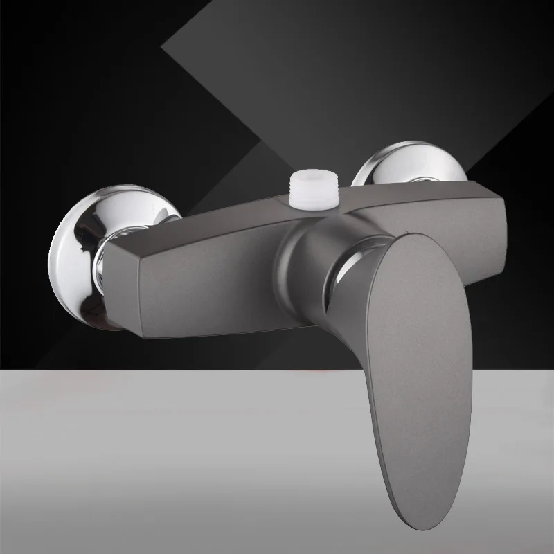 Матовый черный цветной пластиковый регулирующий клапан из АБС-пластика душевой для холодной и горячей воды