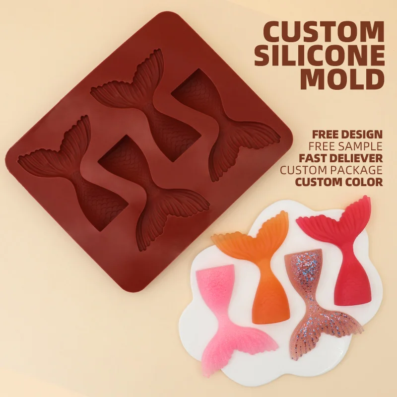 Силиконовые формы для изготовления хвоста русалки