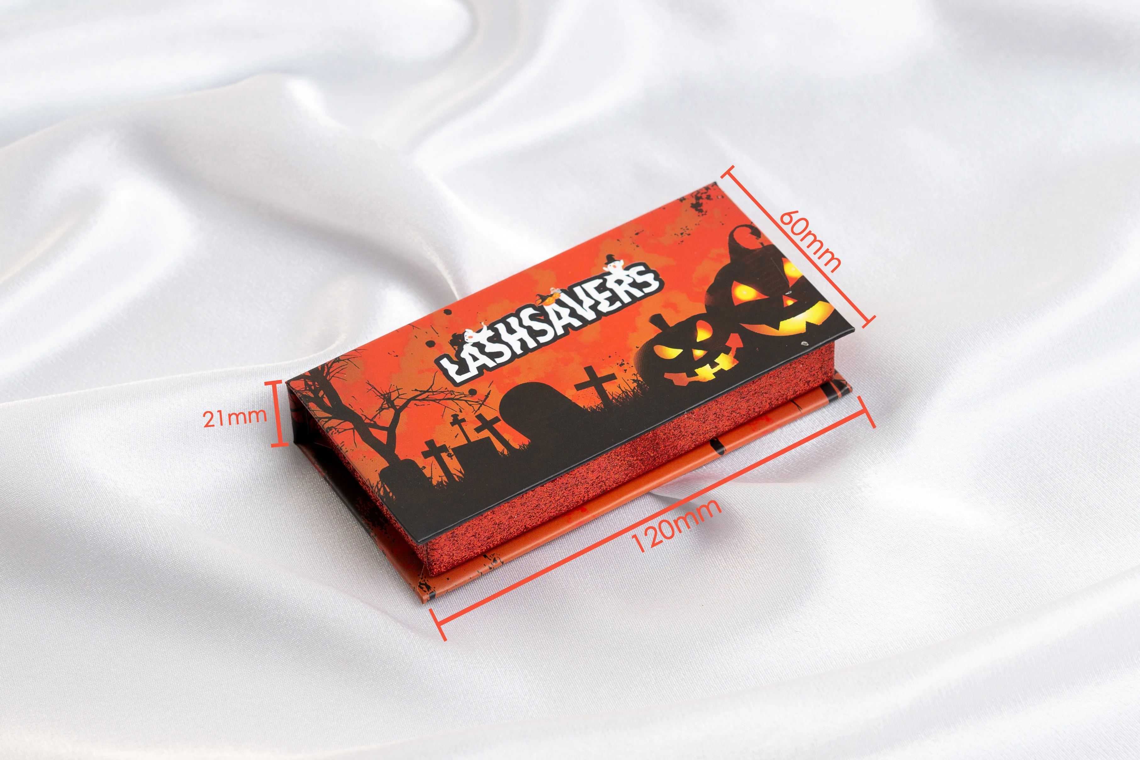 Lash Boxes Wholesale Candy Halloween Eyelash Packaging Empty Lash Case with Clear Tray 25mm Mink Lash Boxes Eyelashes Package