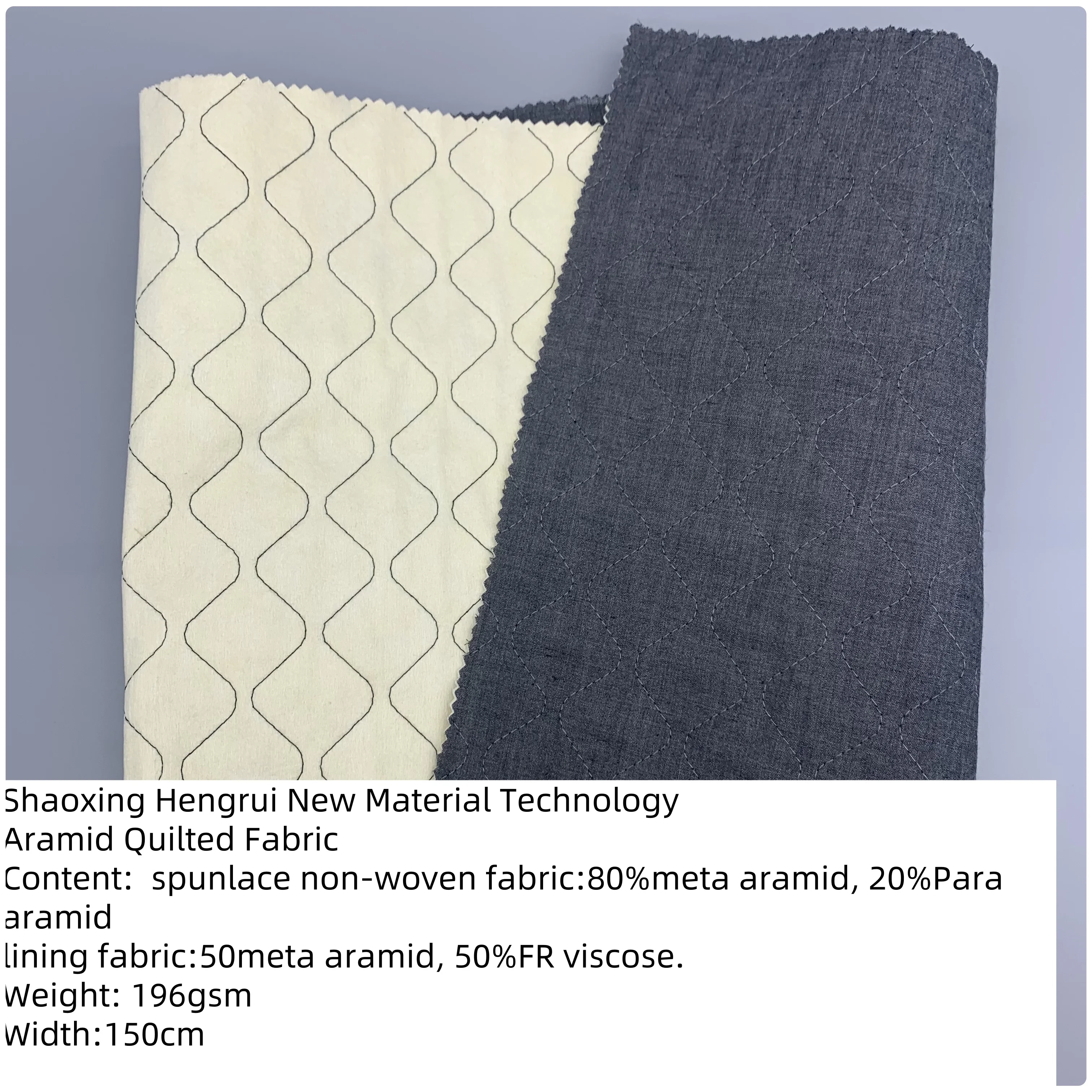 Meta Aramid фетровая стеганая ткань для 3-слойного пожарного костюма