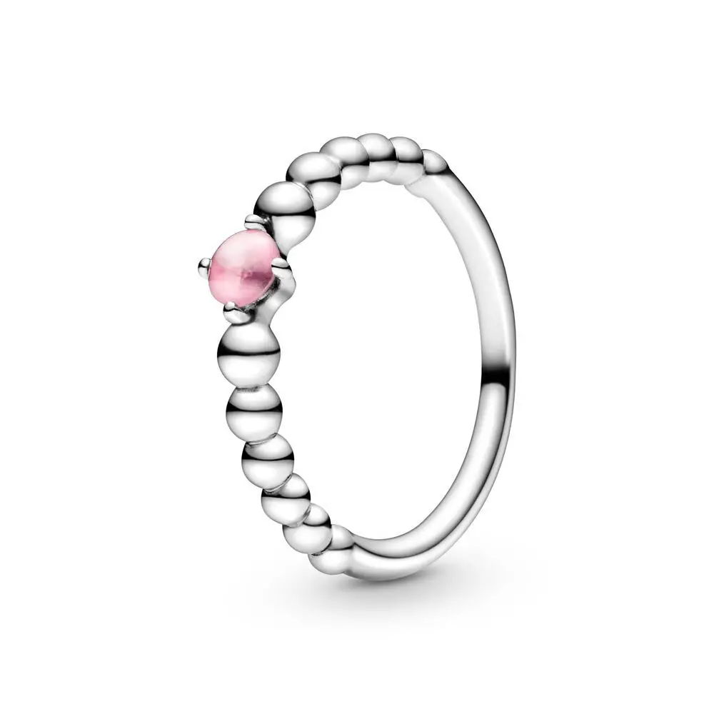  Hot Selling S925 Sterling Silver New Design Blazing Beaded Ring For Women Jewelry