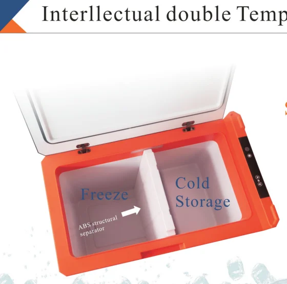  Portable Car Mini Refrigerator Camping Box Freezer Cosmetic Fridge 30 Liter Refrigerated Truck For